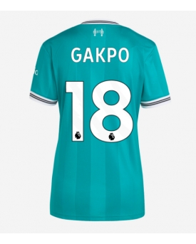 Billige Fotballdrakt Liverpool Cody Gakpo #18 Replika Tredjedrakt Dame 2025-26 Kortermet Billige Fotballdrakt Liverpool Cody Gakpo #18 Replika Tredjedrakt Dame 2025-26 Kortermet